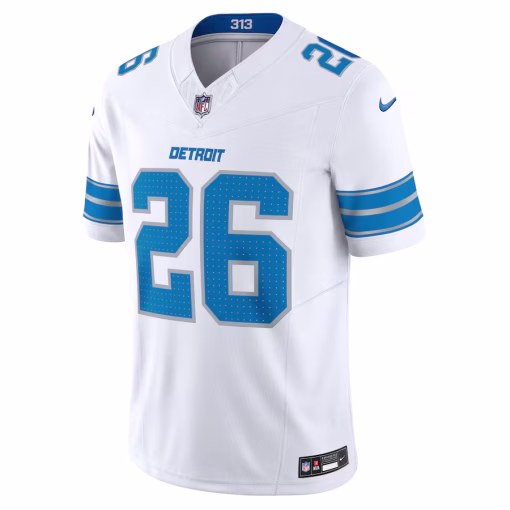 Jahmyr Gibbs Detroit Lions Nike Vapor F.U.S.E. Limited Jersey – White - Image 2