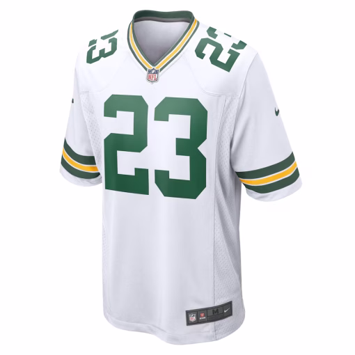 Men’s Green Bay Packers Jaire Alexander Nike White Game Player Jersey - Image 2