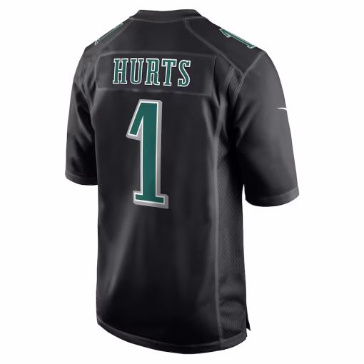 Jalen Hurts Philadelphia Eagles Nike Super Bowl LIX Fashion Game Player Jersey – Carbon Black - Image 3
