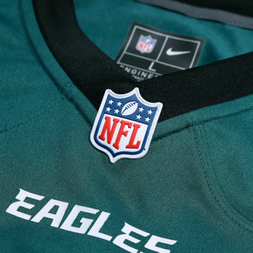 Saquon Barkley Philadelphia Eagles Nike Super Bowl LIX Game Player Jersey – Midnight Green - Image 4