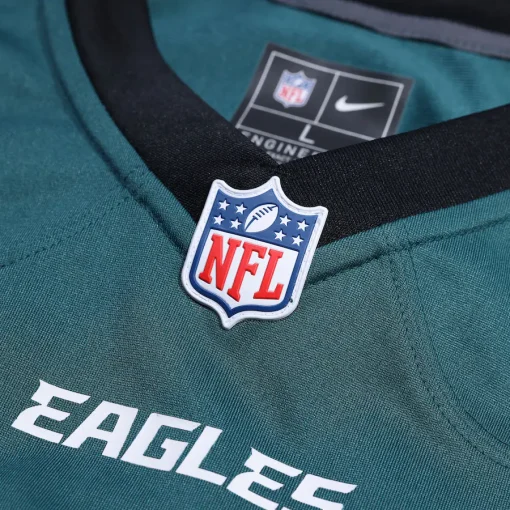 Jalen Hurts Philadelphia Eagles Nike Team Game Jersey – Midnight Green - Image 4