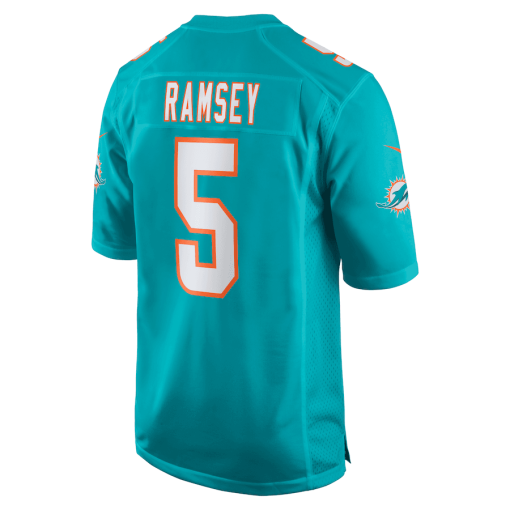 Jalen Ramsey Miami Dolphins Nike Team Color Game Jersey – Aqua - Image 3
