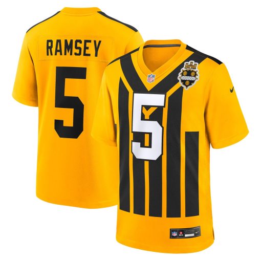 Jalen Ramsey Pittsburgh Steelers Nike Alternate 1933 Throwback Game Jersey – Gold
