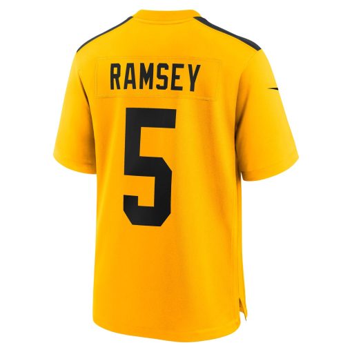 Jalen Ramsey Pittsburgh Steelers Nike Alternate 1933 Throwback Game Jersey – Gold - Image 3
