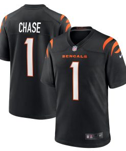 Ja’Marr Chase Cincinnati Bengals Nike Game Jersey – Black