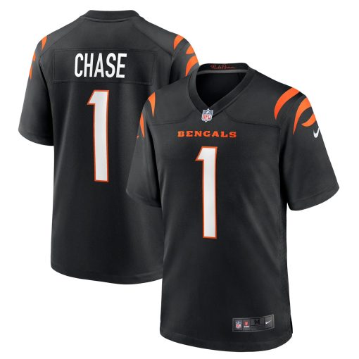 Ja’Marr Chase Cincinnati Bengals Nike Game Jersey – Black