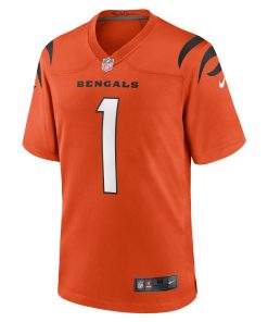 Alternative view of Ja’Marr Chase Cincinnati Bengals Nike Game Jersey – Orange