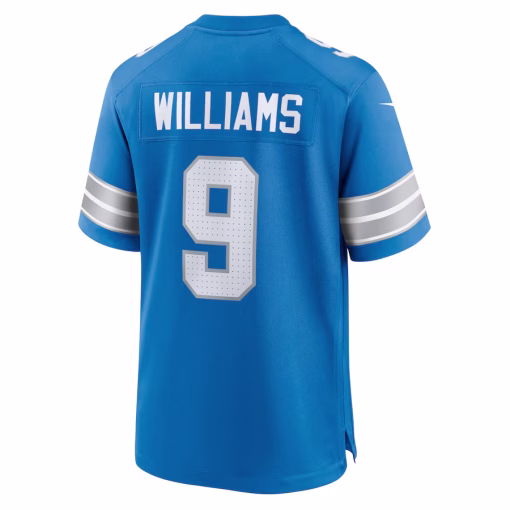 Jameson Williams Detroit Lions Nike Game Jersey – Blue - Image 3