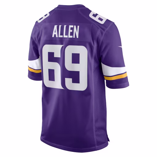 Jared Allen Minnesota Vikings Nike Retired Player Game Jersey – Purple - Image 3