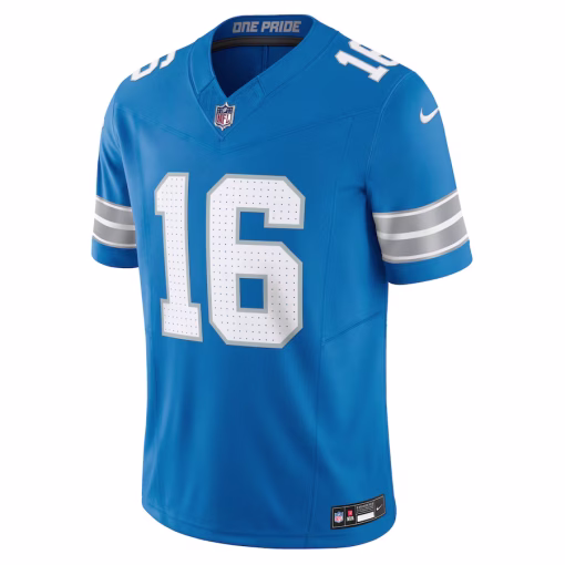 Jared Goff Detroit Lions Nike Vapor F.U.S.E. Limited Jersey – Blue - Image 2