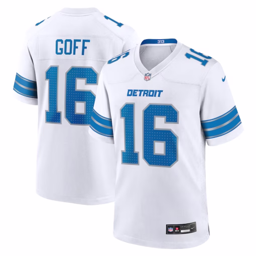 Jared Goff Detroit Lions Nike Game Jersey – White