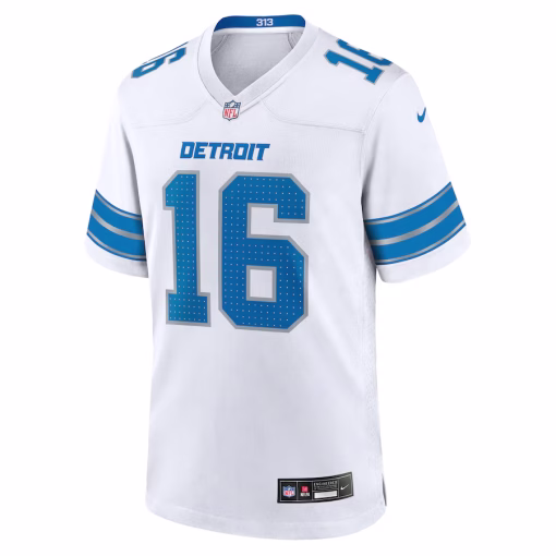 Jared Goff Detroit Lions Nike Game Jersey – White - Image 2