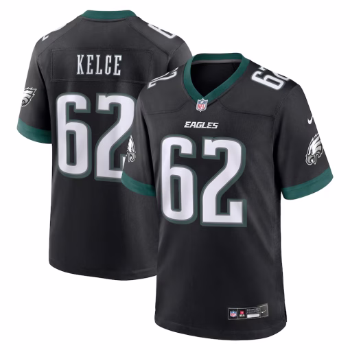 Jason Kelce Philadelphia Eagles Nike Alternate Game Jersey – Black