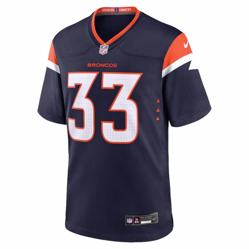 Javonte Williams Denver Broncos Nike Mile High Collection Alternate Game Jersey – Navy - Image 2