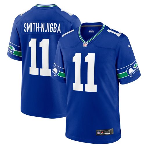 Jaxon Smith-Njigba Seattle Seahawks Nike Throwback Player Game Jersey – Royal