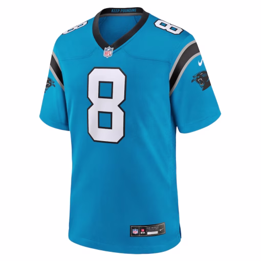 Jaycee Horn Carolina Panthers Nike Alternate Game Jersey – Blue - Image 2