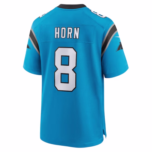 Jaycee Horn Carolina Panthers Nike Alternate Game Jersey – Blue - Image 3