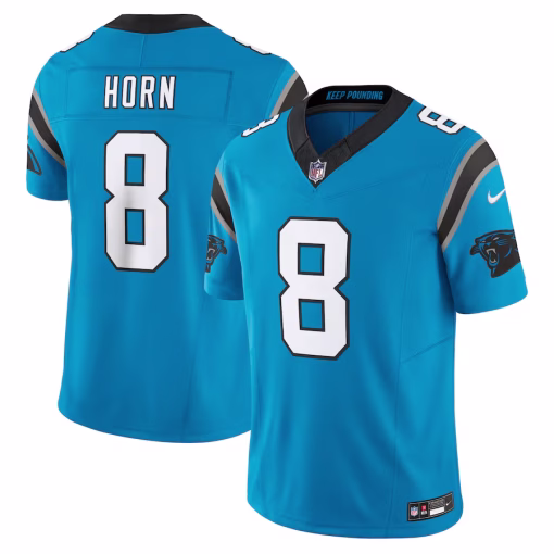 Jaycee Horn Carolina Panthers Nike Vapor F.U.S.E. Limited Jersey – Blue