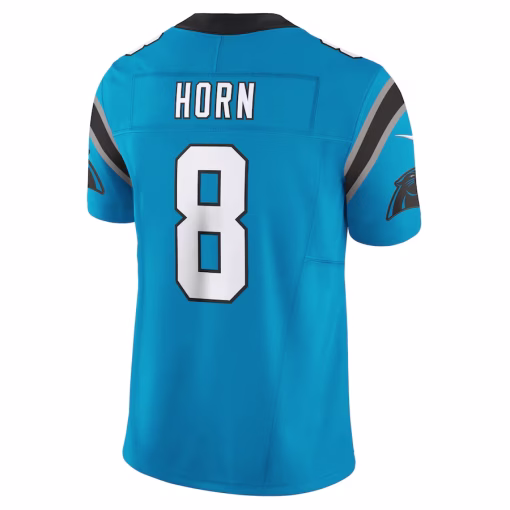 Jaycee Horn Carolina Panthers Nike Vapor F.U.S.E. Limited Jersey – Blue - Image 3