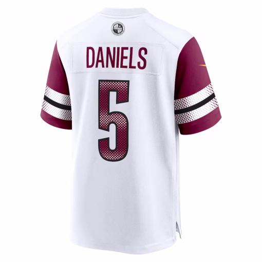 Jayden Daniels Washington Commanders Nike Player Game Jersey – White - Image 2