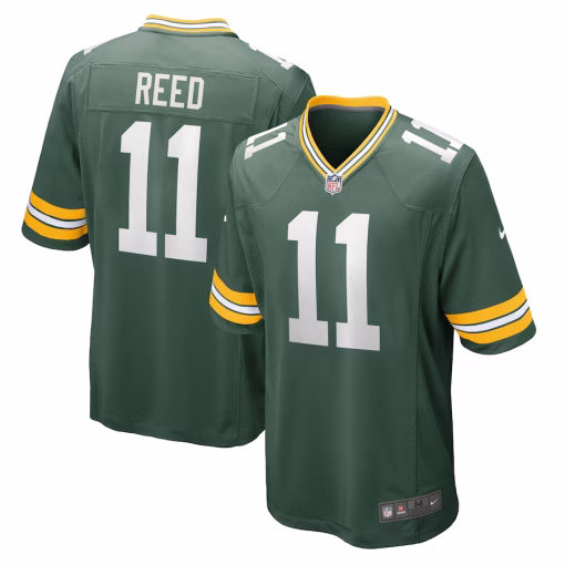 Men’s Green Bay Packers Jayden Reed Nike Green Game Jersey