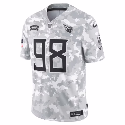 Jeffery Simmons Tennessee Titans Nike 2024 Salute to Service Limited Jersey – Arctic Camo - Image 3