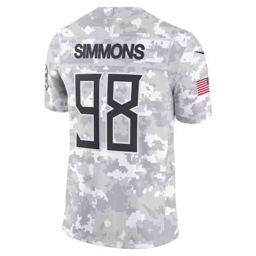 Jeffery Simmons Tennessee Titans Nike 2024 Salute to Service Limited Jersey – Arctic Camo - Image 2