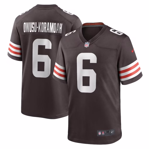Jeremiah Owusu-Koramoah Cleveland Browns Nike Team Game Jersey – Brown