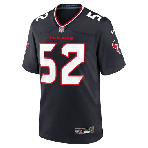 Jerry Hughes Houston Texans Nike Team Game Jersey – Navy - Image 2