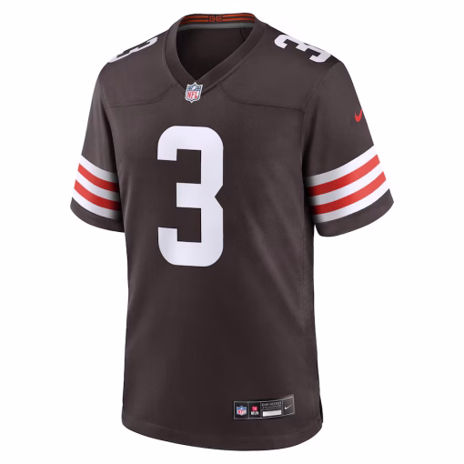 Jerry Jeudy Cleveland Browns Nike Game Jersey – Brown - Image 2
