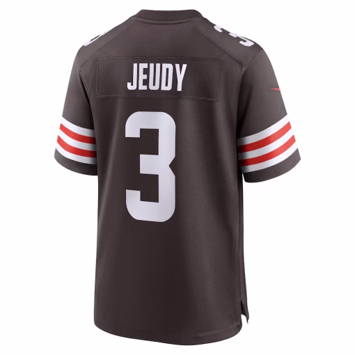 Jerry Jeudy Cleveland Browns Nike Game Jersey – Brown - Image 3