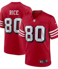 Jerry Rice San Francisco 49ers Nike Retired Alternate Game Jersey – Scarlet