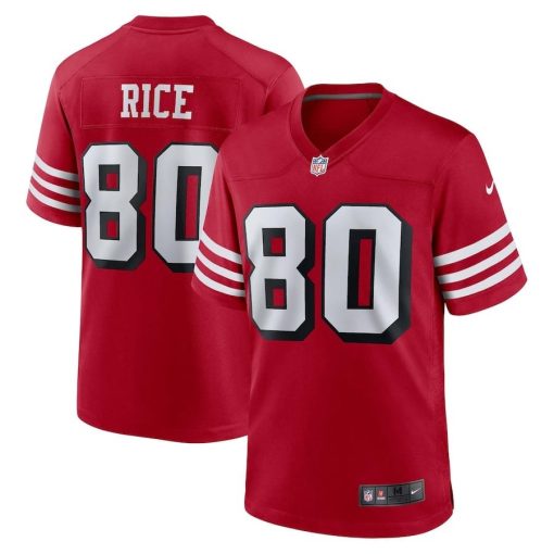 Jerry Rice San Francisco 49ers Nike Retired Alternate Game Jersey – Scarlet