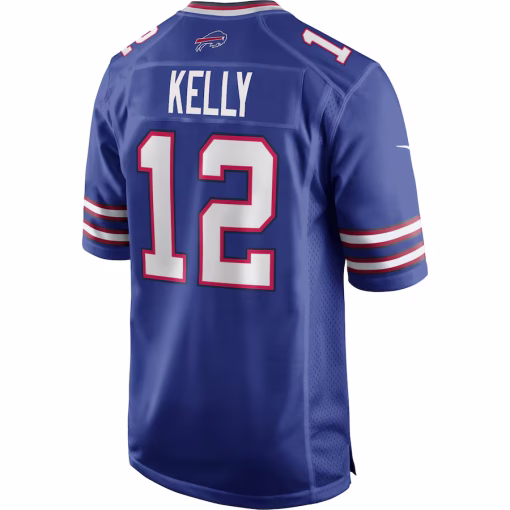 Jim Kelly Buffalo Bills Nike Game Retired Player Jersey – Royal - Image 3