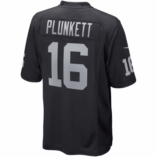 Jim Plunkett Las Vegas Raiders Nike Game Retired Player Jersey – Black - Image 3