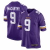 J.J. McCarthy Minnesota Vikings Nike Player Game Jersey – Purple