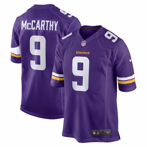 J.J. McCarthy Minnesota Vikings Nike Player Game Jersey – Purple