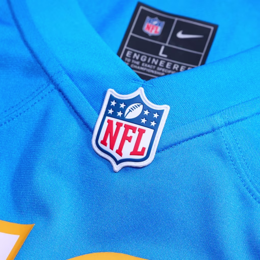J.K. Dobbins Los Angeles Chargers Nike Team Game Jersey – Powder Blue - Image 4