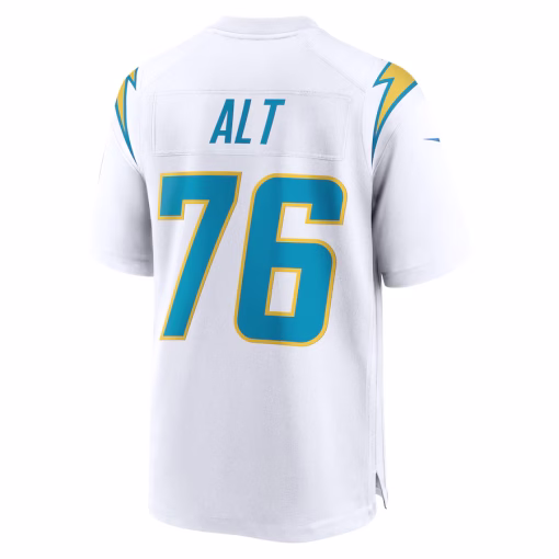 Joe Alt Los Angeles Chargers Nike Player Game Jersey – White - Image 3