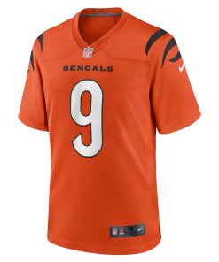 Alternative view of Joe Burrow Cincinnati Bengals Nike Game Jersey – Orange