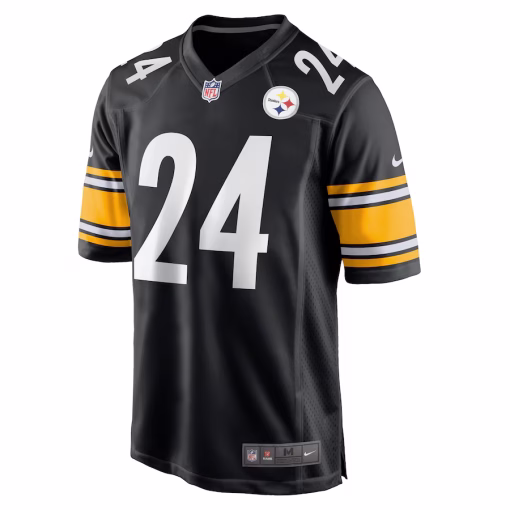 Men’s Pittsburgh Steelers Joey Porter Jr. Nike Black Game Jersey - Image 2