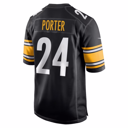 Men’s Pittsburgh Steelers Joey Porter Jr. Nike Black Game Jersey - Image 3