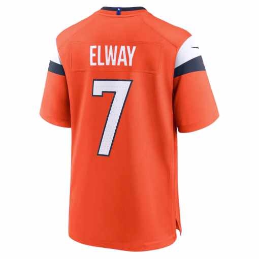John Elway Denver Broncos Nike Mile High Collection Retired Player Game Jersey – Orange - Image 3