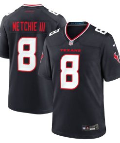 John Metchie III Houston Texans Nike Team Game Jersey – Navy