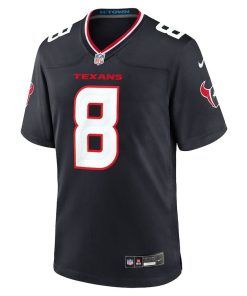 Alternative view of John Metchie III Houston Texans Nike Team Game Jersey – Navy