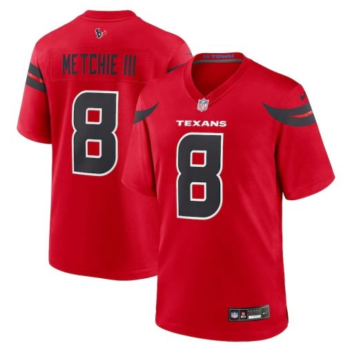 John Metchie III Houston Texans Nike Alternate Game Jersey – Red