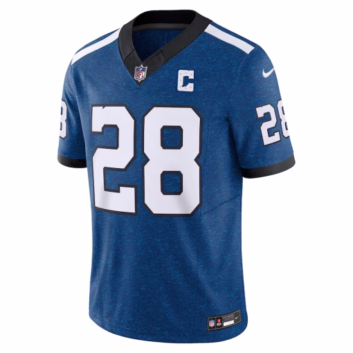 Jonathan Taylor Indianapolis Colts Nike Vapor F.U.S.E. Limited Jersey – Blue - Image 3