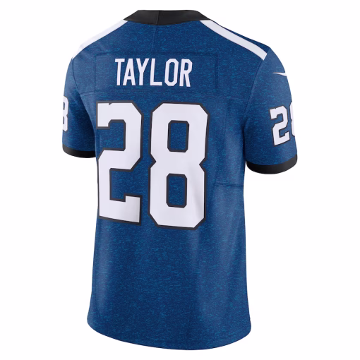 Jonathan Taylor Indianapolis Colts Nike Vapor F.U.S.E. Limited Jersey – Blue - Image 2