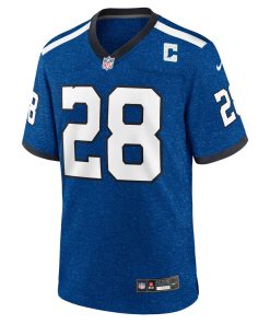 Alternative view of Jonathan Taylor Indianapolis Colts Nike Indiana Nights Alternate Game Jersey – Royal