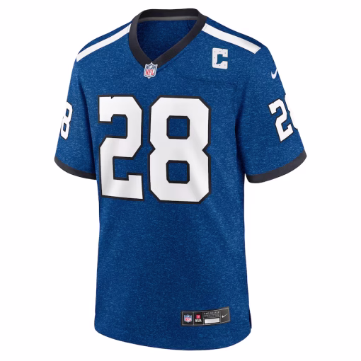 Jonathan Taylor Indianapolis Colts Nike Indiana Nights Alternate Game Jersey – Royal - Image 3